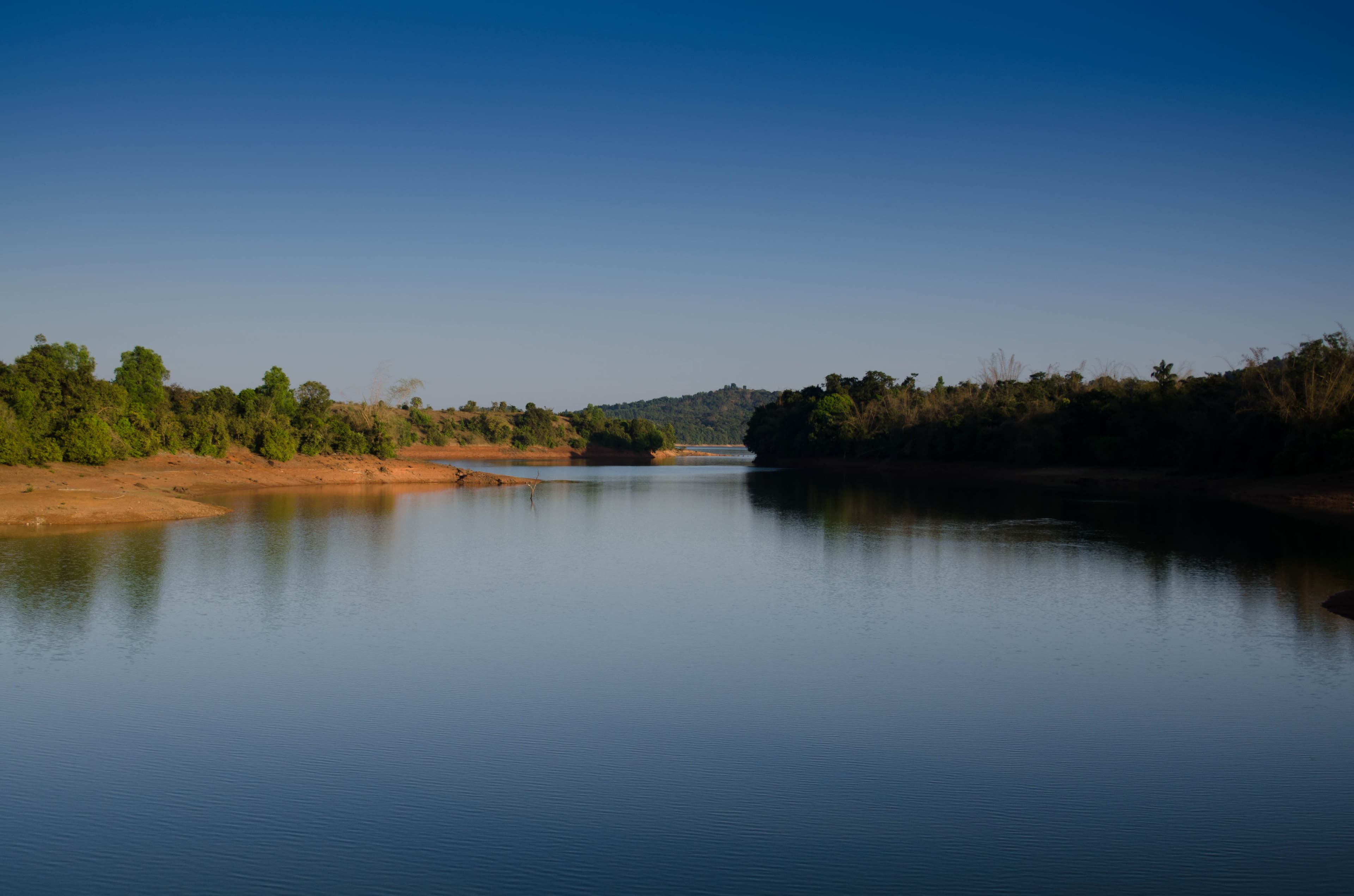 Sharavathi backwaters through the forested hills of Karnataka